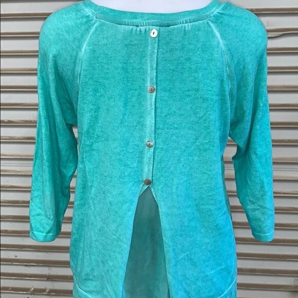 Angle Apparel green sweatshirt style top size sm - Picture 6 of 8